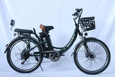 Електровелосипед 27.5 ST Corso «ROCCO» RC-49721 сталь, двигун 750W, акумулятор 48V 20Ah літієвий, темно-зелений