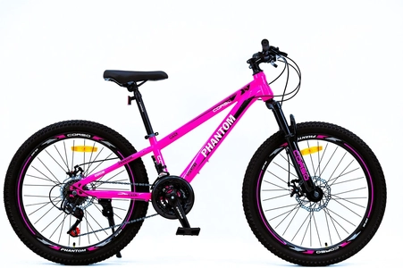 Велосипед 24 ST Corso «PHANTOM» PH-51884 сталь 11", (к-т SunRun) рожевий